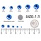 MEIBITE 6796PCS Aquamarine Hotfix Rhinestones Crystal Stones Glass for Fabric Clothes Shirts Sparkly Flat Back Round with Tweezers and Picking Pen (SS6~SS30 Set)